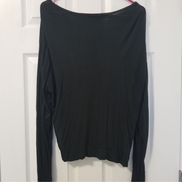 Brandy Melville Black 'Stay Weird' Long Sleeve Tee - Picture 2 of 6